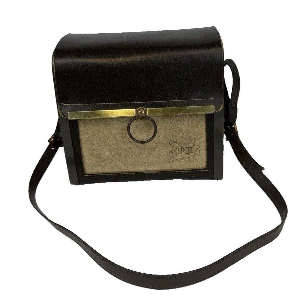 Retro Polaroid Land Colorpack II Camera Carry Bag Brown USA Rare CP II Logo